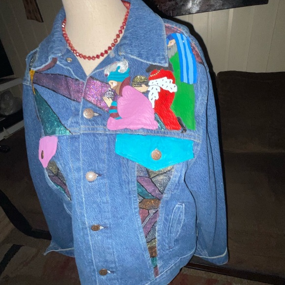 Bristol Blues • Nativity Theme • Large • Blue • Jean • Denim • Jacket - Picture 9 of 12